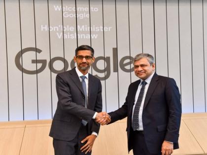 Ashwini Vaishnaw discusses India Stack and 'Make-in-India' with Google CEO Sundar Pichai | Ashwini Vaishnaw discusses India Stack and 'Make-in-India' with Google CEO Sundar Pichai Ashwini Vaishnaw discusses India Stack and 'Make-in-India' with Google CEO Sundar Pichai | Ashwini Vaishnaw discusses India Stack and 'Make-in-India' with Google CEO Sundar Pichai
