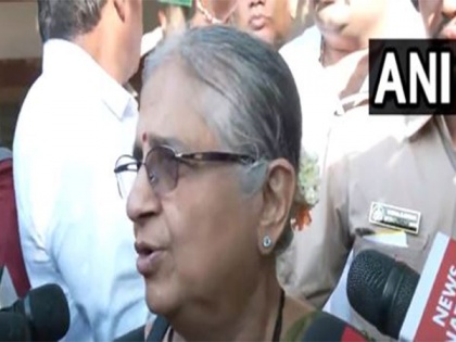 K'taka polls: "Look at us. We are oldies but...," Sudha Murty after casting her vote | K'taka polls: "Look at us. We are oldies but...," Sudha Murty after casting her vote