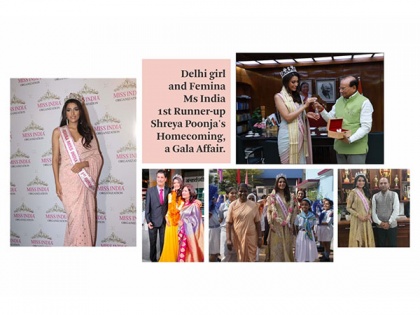 Delhi girl and Femina Miss India 2023 1st Runner-Up Shreya Poonja's homecoming, a gala affair! | Delhi girl and Femina Miss India 2023 1st Runner-Up Shreya Poonja's homecoming, a gala affair!