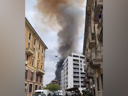 Vehicles engulfed in flames after explosion in Italy's Milan | Vehicles engulfed in flames after explosion in Italy's Milan