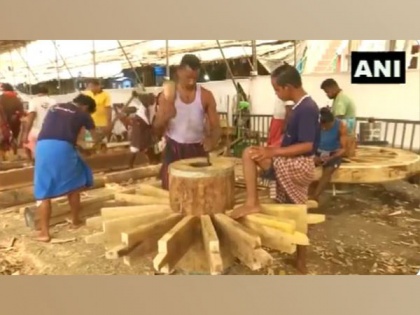 Jagannath Rath Yatra: Construction of three wooden chariots in full swing | Jagannath Rath Yatra: Construction of three wooden chariots in full swing