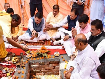 Uttarakhand CM Dhami lays foundation stone of BJP district office in Kashipur | Uttarakhand CM Dhami lays foundation stone of BJP district office in Kashipur