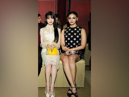 Alia Bhatt poses with K-pop singer IU at Gucci Cruise 2024 | Alia Bhatt poses with K-pop singer IU at Gucci Cruise 2024