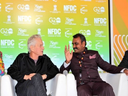 Michael Douglas meets Indian dignitaries at Cannes 2023 | Michael Douglas meets Indian dignitaries at Cannes 2023