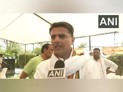 Congress leader Sachin Pilot meets protesting wrestlers at Delhi's Jantar Mantar | Congress leader Sachin Pilot meets protesting wrestlers at Delhi's Jantar Mantar