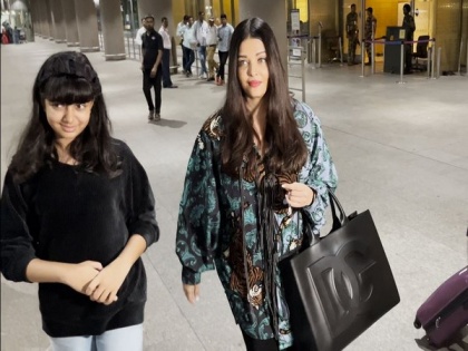 Aishwarya Rai Bachchan, daughter Aaradhya return to Mumbai after attending Cannes Film Festival | Aishwarya Rai Bachchan, daughter Aaradhya return to Mumbai after attending Cannes Film Festival