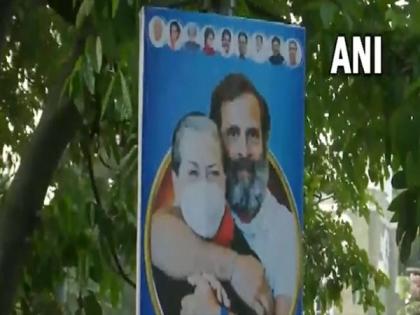 Posters featuring Gandhi family, Siddaramaiah, Shivakumar put up in Bengaluru ahead of K'taka swearing-in ceremony | Posters featuring Gandhi family, Siddaramaiah, Shivakumar put up in Bengaluru ahead of K'taka swearing-in ceremony