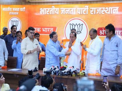 Rajasthan: Congress leader Subhash Maharia joins BJP | Rajasthan: Congress leader Subhash Maharia joins BJP