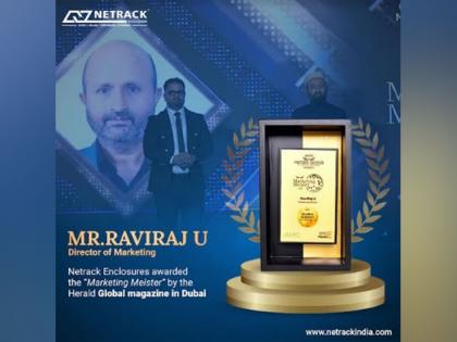 Ravi Raj Awarded the Marketing Meister by the Herald Global Magazine in Dubai | Ravi Raj Awarded the Marketing Meister by the Herald Global Magazine in Dubai