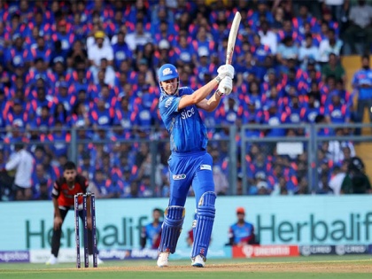 Cameron Green's maiden IPL century guides MI to 8-wicket win over SRH, keeps playoffs hope alive | Cameron Green's maiden IPL century guides MI to 8-wicket win over SRH, keeps playoffs hope alive