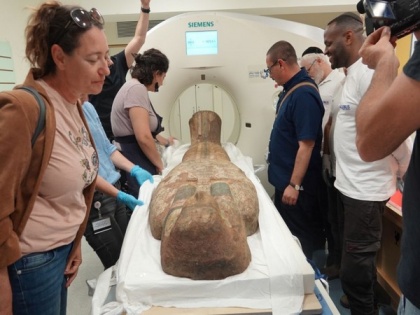 Ancient Egyptian coffin lids undergo unusual CT examination in Jerusalem | Ancient Egyptian coffin lids undergo unusual CT examination in Jerusalem