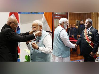 Papua New Guinea, Fiji confer their highest civilian award to PM Modi | Papua New Guinea, Fiji confer their highest civilian award to PM Modi