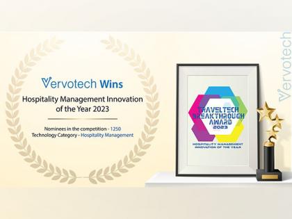 The Ultimate Champion of Hospitality Solutions: Vervotech Wins the Hospitality Management Innovation of the Year 2023 Award by Travel Tech Breakthrough | The Ultimate Champion of Hospitality Solutions: Vervotech Wins the Hospitality Management Innovation of the Year 2023 Award by Travel Tech Breakthrough