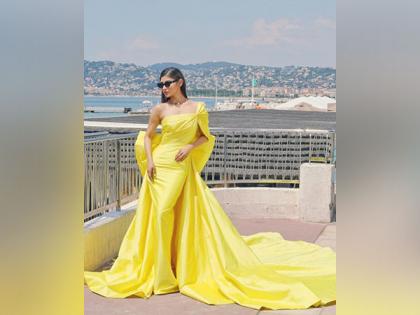 Mouni Roy makes her Cannes debut in a yellow gown, pics inside | Mouni Roy makes her Cannes debut in a yellow gown, pics inside