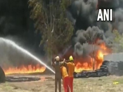 Odisha: Fire breaks out at pipe warehouse in Sambalpur, fire tenders at spot | Odisha: Fire breaks out at pipe warehouse in Sambalpur, fire tenders at spot