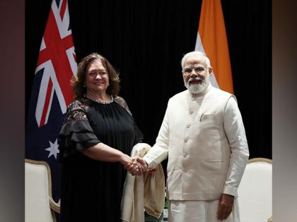 PM Modi meets executive chairman of Hancock Prospecting Rinehart during his Australia visit | PM Modi meets executive chairman of Hancock Prospecting Rinehart during his Australia visit