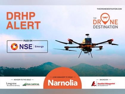 Drone Destination - India's largest Drone Training Organization and a leading Drone-as-a-Service company sets course for Growth, Files DRHP with NSE Emerge | Drone Destination - India's largest Drone Training Organization and a leading Drone-as-a-Service company sets course for Growth, Files DRHP with NSE Emerge