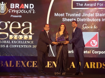 Variety Metal Corporation Recognized as the "Most Trusted Jindal Stainless Steel Sheets Distributor in Delhi" at the Global Excellence Awards 2023 | Variety Metal Corporation Recognized as the "Most Trusted Jindal Stainless Steel Sheets Distributor in Delhi" at the Global Excellence Awards 2023