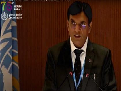 Mansukh Mandaviya delivers keynote address at World Health Assembly on 'Heal in India and Heal by India' | Mansukh Mandaviya delivers keynote address at World Health Assembly on 'Heal in India and Heal by India'