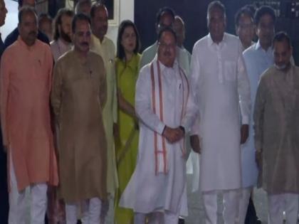 JP Nadda, other BJP leaders arrive at Delhi's Palam airport to welcome PM Modi | JP Nadda, other BJP leaders arrive at Delhi's Palam airport to welcome PM Modi