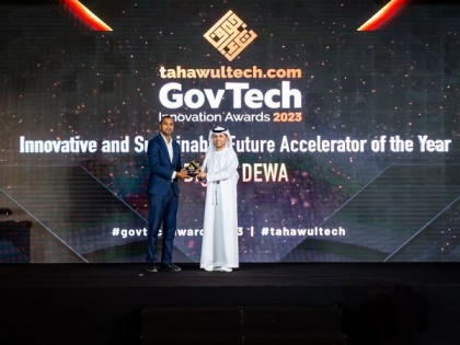 Digital DEWA wins GovTech Innovation Award for Innovative and Sustainable Future Accelerator of the Year | Digital DEWA wins GovTech Innovation Award for Innovative and Sustainable Future Accelerator of the Year