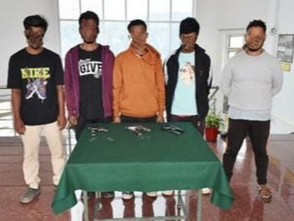 Five Kangleipak Communist Party- People's War Group cadres surrender before security forces in Manipur | Five Kangleipak Communist Party- People's War Group cadres surrender before security forces in Manipur