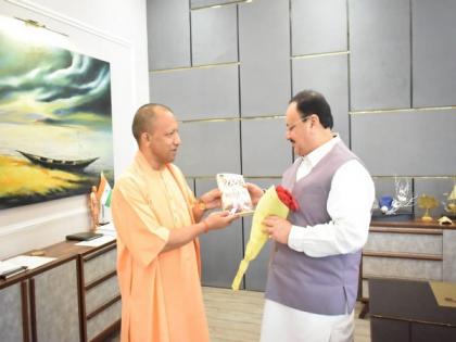 UP CM Yogi pays courtesy visit to Nadda in Delhi | UP CM Yogi pays courtesy visit to Nadda in Delhi