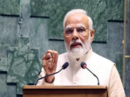 "Every particle of new Parliament building dedicated to poor people's welfare": PM Modi | "Every particle of new Parliament building dedicated to poor people's welfare": PM Modi