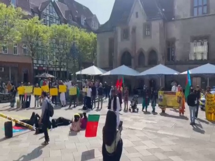 Baloch hold anti-Pakistan protests in Germany against nuclear tests in Balochistan | Baloch hold anti-Pakistan protests in Germany against nuclear tests in Balochistan