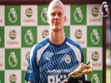 Erling Haaland wins Golden Boot award for Premier League season | Erling Haaland wins Golden Boot award for Premier League season