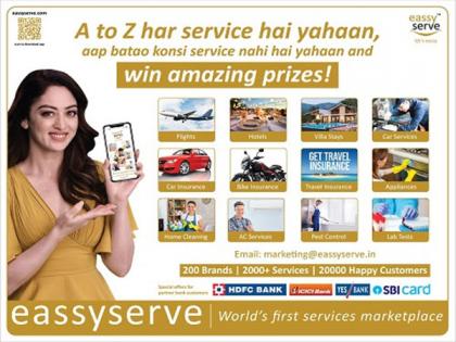 eassyserve, World's first services marketplace, Launches new campaign featuring renowned actress Sandeepa Dhar | eassyserve, World's first services marketplace, Launches new campaign featuring renowned actress Sandeepa Dhar