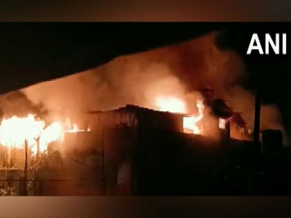 Assam: Massive fire at clothes shop in Sivasagar | Assam: Massive fire at clothes shop in Sivasagar