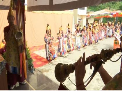 Tibetan Buddhists perform Lama dance to celebrate birthday of Guru Padmasambhava | Tibetan Buddhists perform Lama dance to celebrate birthday of Guru Padmasambhava
