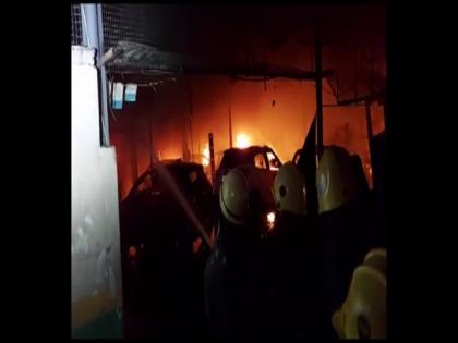 Telangana: Fire breaks out at second-hand car showroom in Hyderabad | Telangana: Fire breaks out at second-hand car showroom in Hyderabad