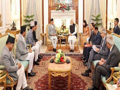 PM Modi and Nepal PM Pushpa Dahal hold bilateral talks at Hyderabad House | PM Modi and Nepal PM Pushpa Dahal hold bilateral talks at Hyderabad House
