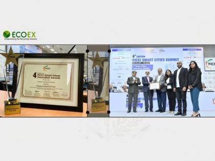 EcoEx bags the Winner Award in the 'Disruptive Solutions' Category at the 4th edition of the FIICI Smart Urban Innovation Awards 2023 | EcoEx bags the Winner Award in the 'Disruptive Solutions' Category at the 4th edition of the FIICI Smart Urban Innovation Awards 2023