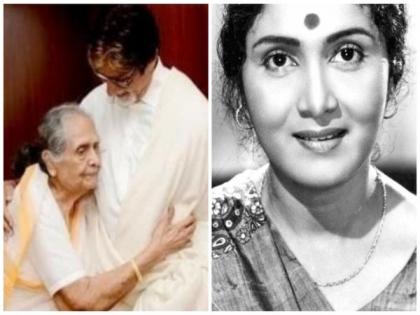 Amitabh Bachchan mourns the demise of "gentle", "caring" on-screen moter Sulochana Latkar | Amitabh Bachchan mourns the demise of "gentle", "caring" on-screen moter Sulochana Latkar