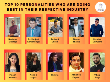 Top 10 personalities who are doing best in their respective industries felicitated by Webhack Solutions | Top 10 personalities who are doing best in their respective industries felicitated by Webhack Solutions