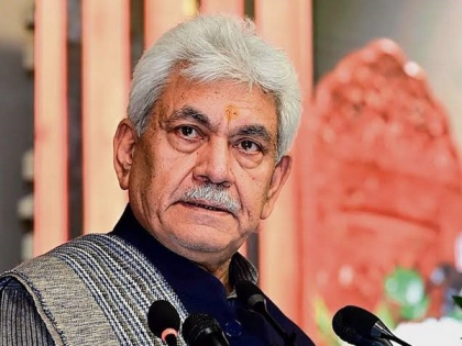 LG Manoj Sinha inaugurates souvenir counter of Mata Vaishno Devi shrine at Jammu airport | LG Manoj Sinha inaugurates souvenir counter of Mata Vaishno Devi shrine at Jammu airport