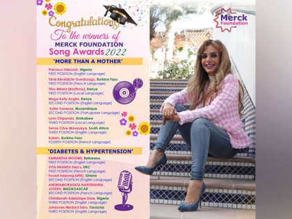 Merck Foundation CEO, African First Ladies announce winners of their SONG Awards 2022 to empower women and girls in education | Merck Foundation CEO, African First Ladies announce winners of their SONG Awards 2022 to empower women and girls in education