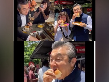 "...Thoda Teekha Kam please": Japanese ambassador tries out Indian street food in Pune | "...Thoda Teekha Kam please": Japanese ambassador tries out Indian street food in Pune