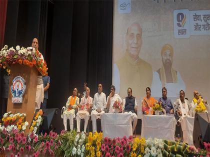 "BJP fulfils promises, we abolished Article 370, grand Ram temple is now being built": Rajnath Singh | "BJP fulfils promises, we abolished Article 370, grand Ram temple is now being built": Rajnath Singh "BJP fulfils promises, we abolished Article 370, grand Ram temple is now being built": Rajnath Singh | "BJP fulfils promises, we abolished Article 370, grand Ram temple is now being built": Rajnath Singh