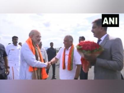 Tamil Nadu: Amit Shah arrives in Vellore, to hold public meeting | Tamil Nadu: Amit Shah arrives in Vellore, to hold public meeting