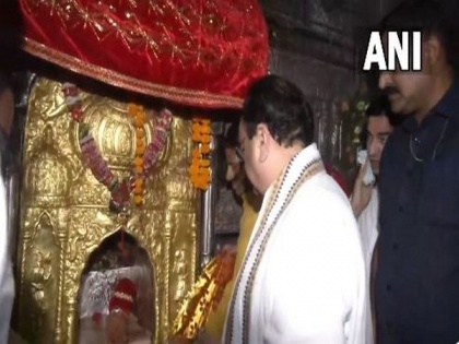 Himachal: JP Nadda offers prayers at Mata Jwalaji temple in Kangra | Himachal: JP Nadda offers prayers at Mata Jwalaji temple in Kangra