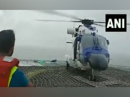 ICG evacuates 50 personnel from oil rig off Gujarat coast | ICG evacuates 50 personnel from oil rig off Gujarat coast