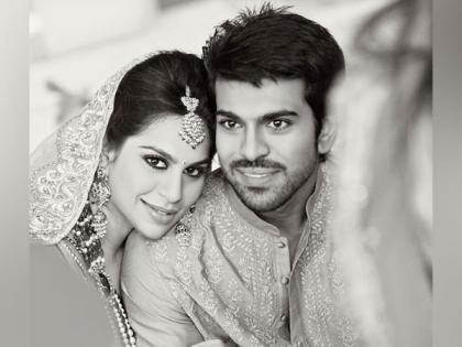 Wedding photo shows Upasana Kamineni resting head on Ram Charan's head | Wedding photo shows Upasana Kamineni resting head on Ram Charan's head