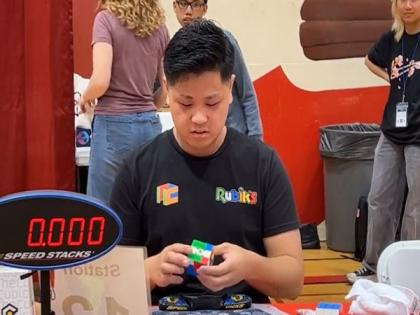 21-year-old breaks Guinness World Record for solving Rubik's cube in 3.13 seconds | 21-year-old breaks Guinness World Record for solving Rubik's cube in 3.13 seconds