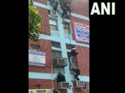 Fire-fighting operation ends in Mukherjee Nagar, all students rescued from building: Delhi Fire Service officials | Fire-fighting operation ends in Mukherjee Nagar, all students rescued from building: Delhi Fire Service officials