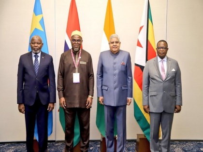 Vice President Dhankhar hosts leaders of Zimbabwe, Gambia, Congo; discusses India-Africa ties | Vice President Dhankhar hosts leaders of Zimbabwe, Gambia, Congo; discusses India-Africa ties