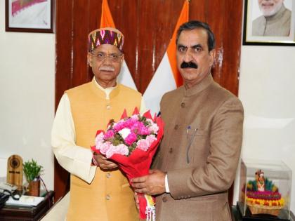 Himachal CM Sukhu calls on Governor Shiv Pratap Shukla | Himachal CM Sukhu calls on Governor Shiv Pratap Shukla